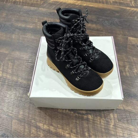 Calia By Carrie Underwood Ella Lace Up Boot Size 8 Black Army Street Wear New - Picture 2 of 9